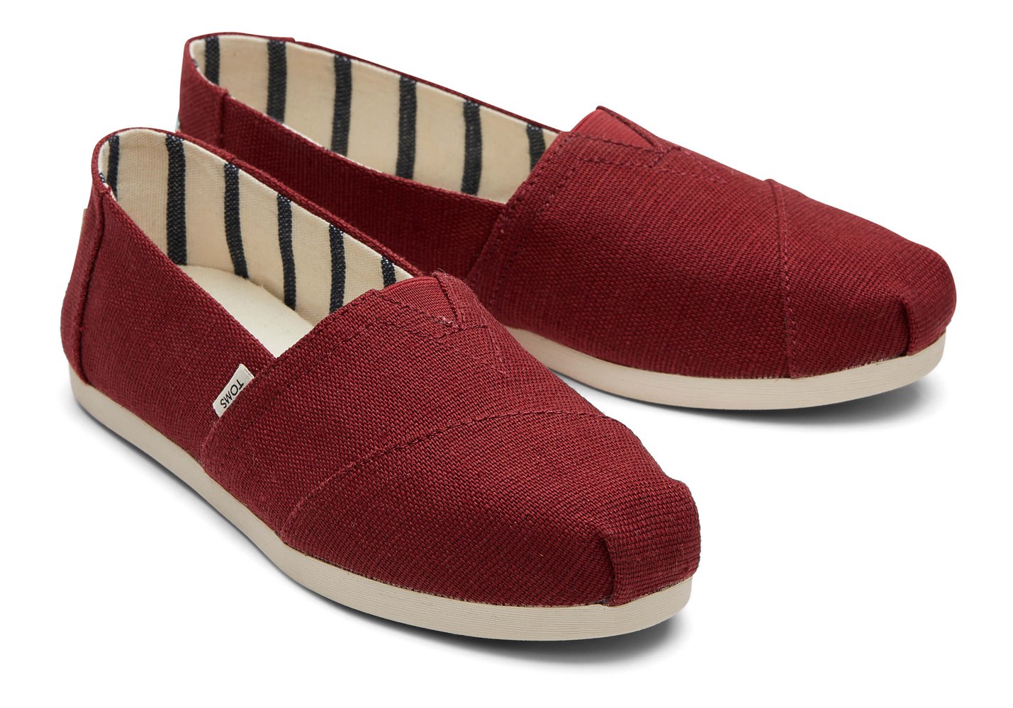 Toms Alpargata Heritage Canvas Espadrille Red - Womens - 51036-BITZ